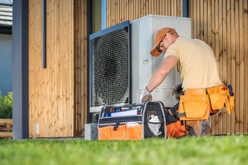 hvac_tech_outside_1 Heating and cooling service for South Kingstown Rhode Island homes